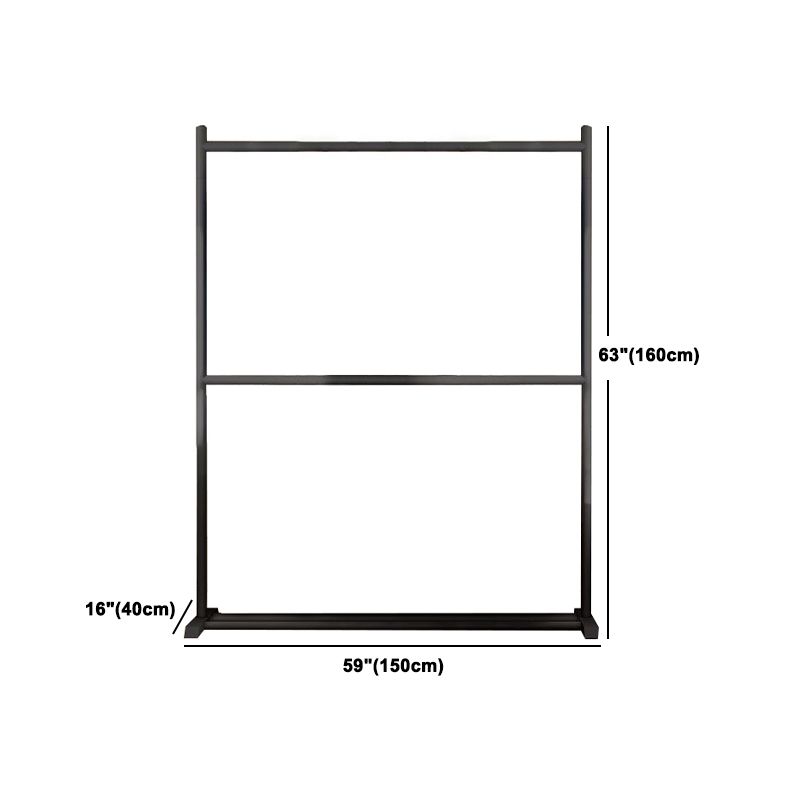 Zeitgenössischer Stil Armoire Black Metal Open Armoire für Schlafzimmer