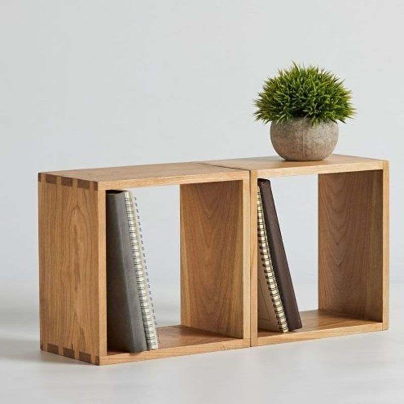 Open terug boekenplank moderne stijl solide houten boekenkast voor kantoor