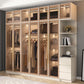 Contemporary Style Wardrobe Glass Wardrobe Closet With Shelves