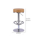 Industrial Leather Bar Stool Adjustable Backless Counter Stool for Bristol