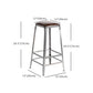 Industrial Square Iron Bar Stool Silver Footrest Bristol Stool Clearhalo 'Bar Furniture' 'Bar Stools' 'bar_stools' 'furn' 'furn_bar_stools' 'Furniture' 'Kitchen & Dining Furniture' 1200x1200_c5eecd23-e406-4021-83f7-61158582b54e