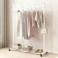 Classic Solid Color Coat Rack Free Standing Clothes Hanger with Storage Shelving