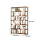9.84" Wide Modern Wooden Shelf Bookcase Matte Finish Etagere Bookshelf
