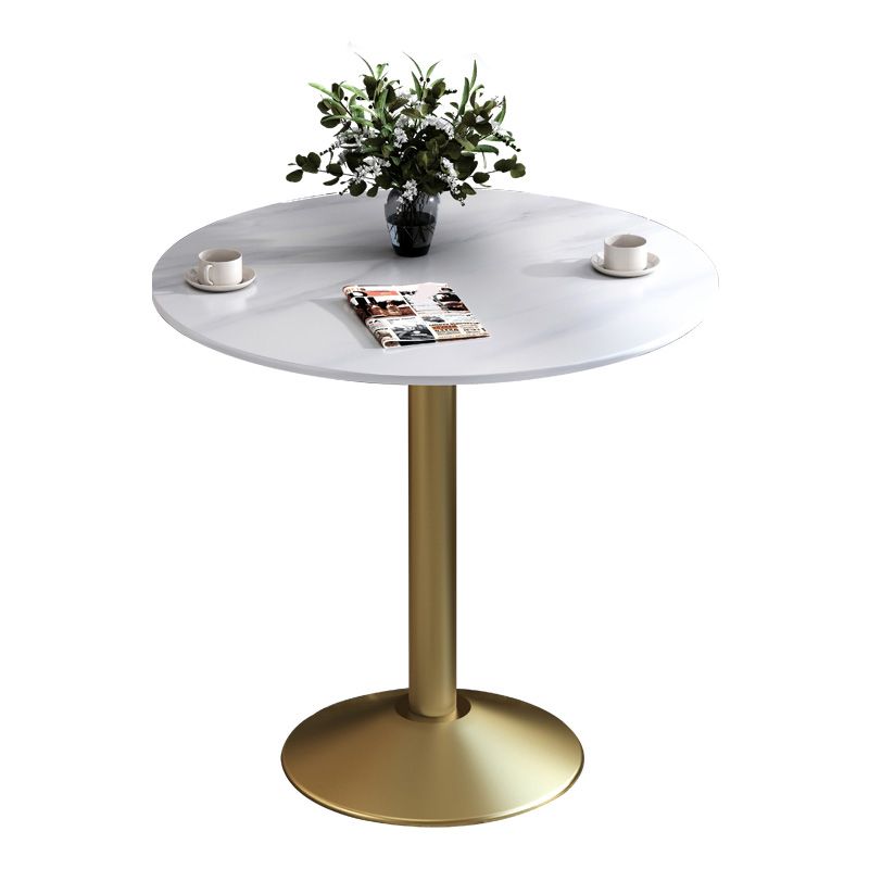 Glam Style Dining Table Round Stone Top Dinner Table Kitchen Home Clearhalo 'Dining Tables & Seating' 'Dining Tables' 'dining_table' 'furn' 'furn_dining_table' 'Furniture' 'furniture_dining_table' 'Kitchen & Dining Furniture' 'kitchen' 'kitchen_dining_table' 1200x1200_c5f482da-63cb-4d2d-ac87-6a0510f2ccc2