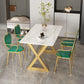 Nordic 1/5/7 Pieces Dining Set Rectangle Stone Dining Table for Dining Room