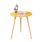 Mesa moderna de 3 piernas Mesa de madera maciza redonda de madera maciza para sala de estar