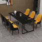 Modern 1/7 Pieces Dining Set Rectangle Stone Dining Table for Milk Tea Shop