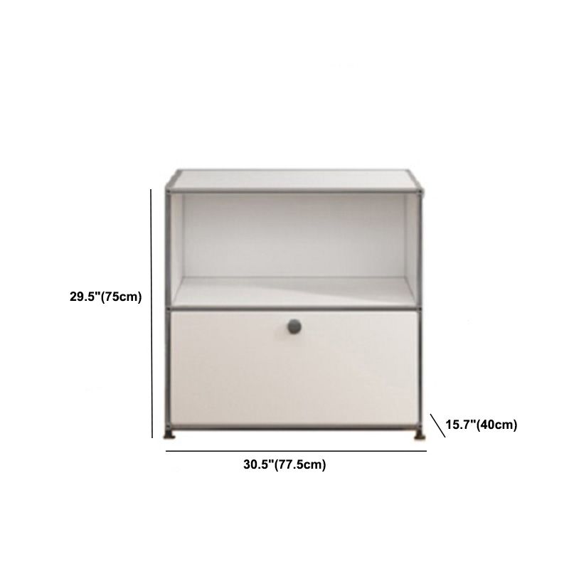 Server da pranzo in legno ingegnerizzato in ingegnerizzazione ingegnerizzato in ingegnerizzazione bianca moderna con base in metallo