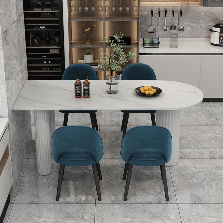Stone and Wood Dining Room Collection Home Kitchen Dinner Modern Dining Table Clearhalo 'Dining Tables & Seating' 'Dining Tables' 'dining_table' 'furn' 'furn_dining_table' 'Furniture' 'furniture_dining_table' 'Kitchen & Dining Furniture' 'kitchen' 'kitchen_dining_table' 1200x1200_c5f6d6e7-7785-4bb5-8201-b4f99f529296