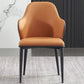 Minimalist Style Leather Dining Chair Solid Back Arm Upholstered Single Chair Clearhalo ' kitchen&dining_furn' 'Dining Chairs' 'Dining Tables & Seating' 'dining_chair' 'furn' 'furn_dining_chair' 'Furniture' 'furniture_dining_chair' 'Kitchen & Dining Furniture' 'kitchen' 1200x1200_c5f72a27-3355-4739-bbb5-3c63b5b2fdd5