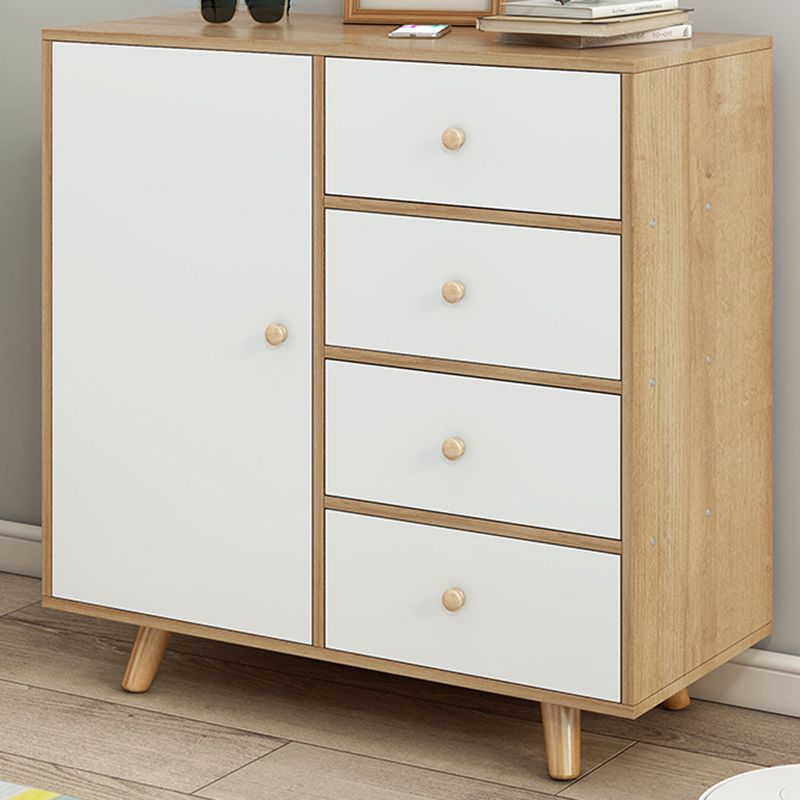 Armoire latérale moderne rectangle armoire de rangement en bois avec tiroir