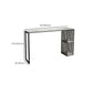 Modern Style Bar Table 1/3 Pieces Rectangle Faux Marble Counter Set Clearhalo 'Bar Furniture' 'furn' 'furn_home_bar_bar_sets' 'Furniture' 'Home Bars & Bar Sets' 'home_bar_bar_sets' 'Kitchen & Dining Furniture' 1200x1200_c5f824a0-e359-4584-ab19-dbffcf56904e