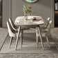 Modern Round Dining Table Stone Top Dining Table with 4 Wood Legs Clearhalo 'Dining Tables & Seating' 'Dining Tables' 'dining_table' 'furn' 'furn_dining_table' 'Furniture' 'furniture_dining_table' 'Kitchen & Dining Furniture' 'kitchen' 'kitchen_dining_table' 1200x1200_c5f87017-80d3-4801-b857-2d5f5f691c30
