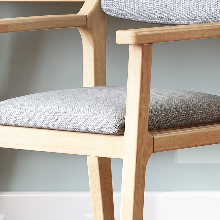 Contemporary Style Wooden Dining Chair Open Back Dining Arm Chairs for Kitchen Clearhalo ' kitchen&dining_furn' 'Dining Chairs' 'Dining Tables & Seating' 'dining_chair' 'furn' 'furn_dining_chair' 'Furniture' 'furniture_dining_chair' 'Kitchen & Dining Furniture' 'kitchen' 1200x1200_c5fa822c-f00d-479a-8ca9-558e2f9e7c00