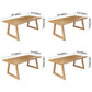 Pine Solid Wood Rectangle Table Modern Dining Table in Nature with Double Pedestal Clearhalo ' dining_table' 'Dining Tables & Seating' 'Dining Tables' 'furn' 'furn_dining_table' 'Furniture' 'furniture_dining_table' 'Kitchen & Dining Furniture' 'kitchen&dining_furn' 'kitchen' 'kitchen_dining_table' 1200x1200_c5fa8b86-4db3-4ee2-acbd-8b8d66249a14