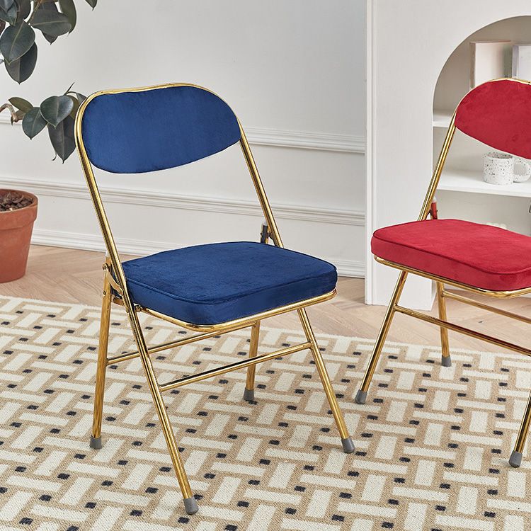 Glam Style Dining Chairs Kitchen Armless Side Chairs with Metal Legs Clearhalo ' kitchen&dining_furn' 'Dining Chairs' 'Dining Tables & Seating' 'dining_chair' 'furn' 'furn_dining_chair' 'Furniture' 'furniture_dining_chair' 'Kitchen & Dining Furniture' 'kitchen' 1200x1200_c5fd86d9-d543-4c68-8190-8b42a475da99