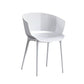Silla de comedor de espalda abierta silla de comedor de plástico moderno
