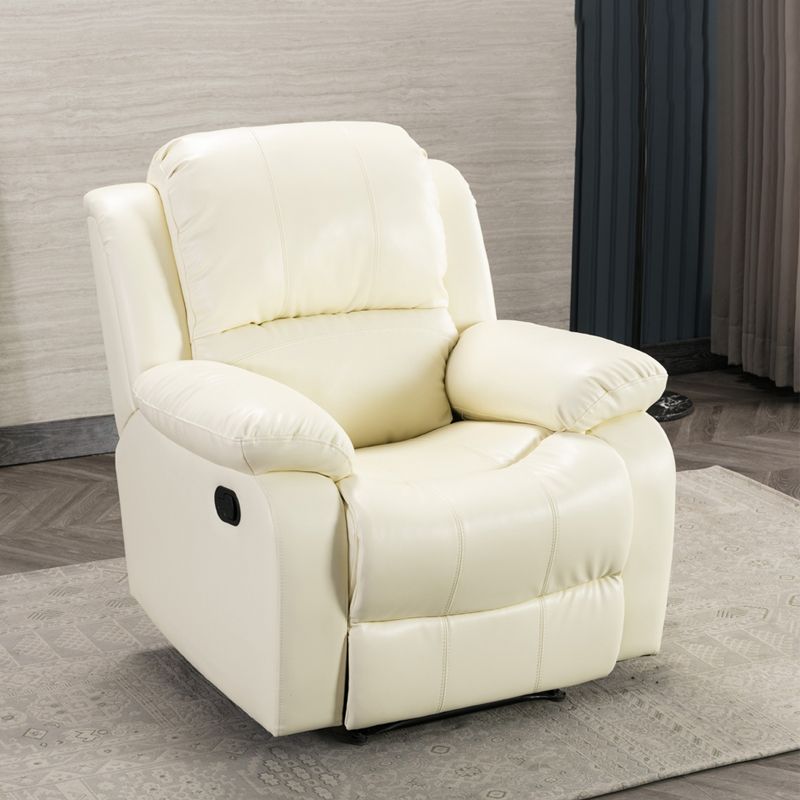 Traditional Standard Recliner Metal Indoor Swiveling Manual-Push Botton Clearhalo 'Chairs & Seating' 'furn' 'furn_recliners' 'Furniture' 'Living Room Furniture' 'Recliners' 1200x1200_c600341a-4946-4a44-8fc8-9d59a9c16cf5