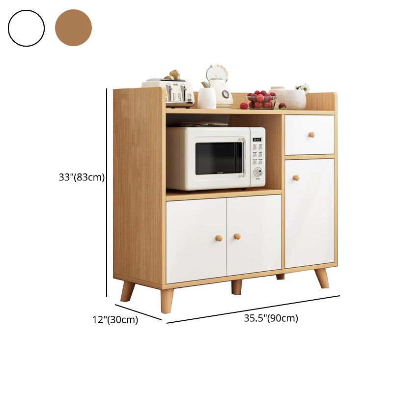 Contemporary Sideboard Engineered Wood Dining Sideboard Table with Storage Clearhalo 'buffet_sideboard' 'Buffets & Sideboards' 'furn' 'furn_buffet_sideboard' 'Furniture' 'Kitchen & Dining Furniture' 1200x1200_c600baf1-08ab-42ff-8103-f27ac446ce00