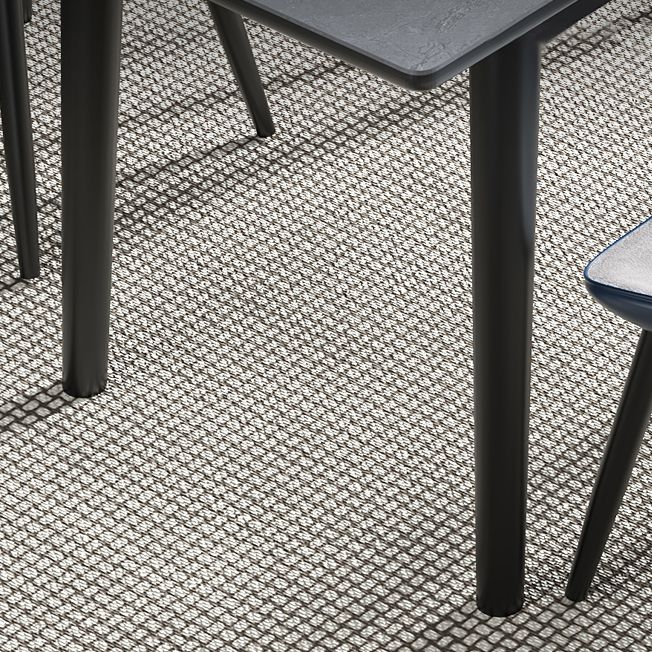 Modern Collapsible Sintered Stone Dining Room Table with 4 Metal Legs for Kitchen Dining Set Clearhalo 'Dining Room Sets' 'Dining Tables & Seating' 'dining_room_set' 'furn' 'furn_dining_room_set' 'Furniture' 'furniture_dining_room_set' 'Kitchen & Dining Furniture' 'kitchen&dining_furn' 'kitchen' 1200x1200_c601d143-01f1-4079-92cf-a9a5553e58c5