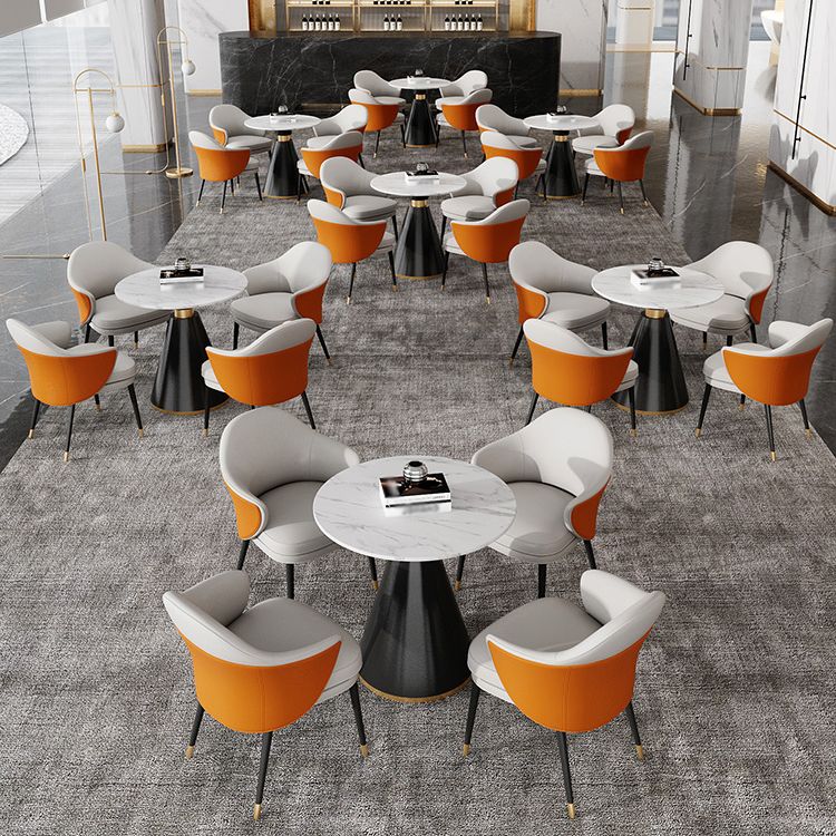 Traditional Luxury Round Dining Table Sintered Stone Table with Black Pedestal Base Clearhalo ' dining_table' 'Dining Tables & Seating' 'Dining Tables' 'furn' 'furn_dining_table' 'Furniture' 'furniture_dining_table' 'Kitchen & Dining Furniture' 'kitchen&dining_furn' 'kitchen' 'kitchen_dining_table' 1200x1200_c60271e0-6884-4d00-9fa5-b3659008ef3b