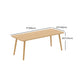 Modern Rectangle Wood Dining Table 1/4/5 Pieces Dining Set  for Living Room