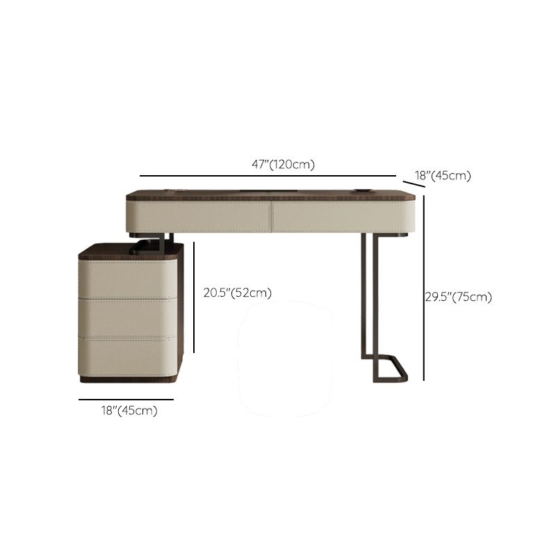 Wooden Make-up Vanity White Makeup Vanity Desk Table with Drawers Clearhalo 'Bedroom Furniture' 'furn' 'furn_makeup_vanities' 'Furniture' 'Makeup Vanities' 'makeup_vanities' 1200x1200_c602b43a-034b-47f8-8cd7-f66b5cd0c7c2