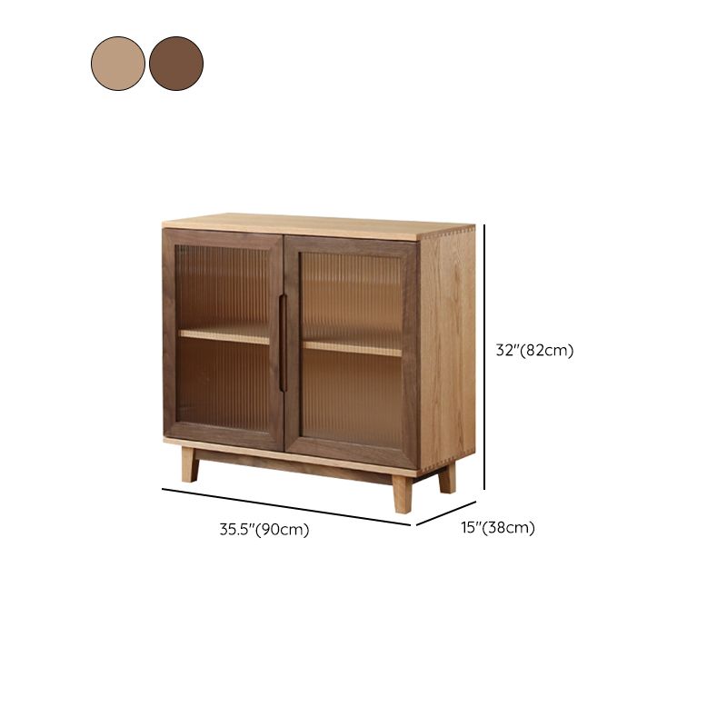 Tavolo da tavolo a buffet contemporaneo tavolo da sideboard in legno massiccio con porte per soggiorno