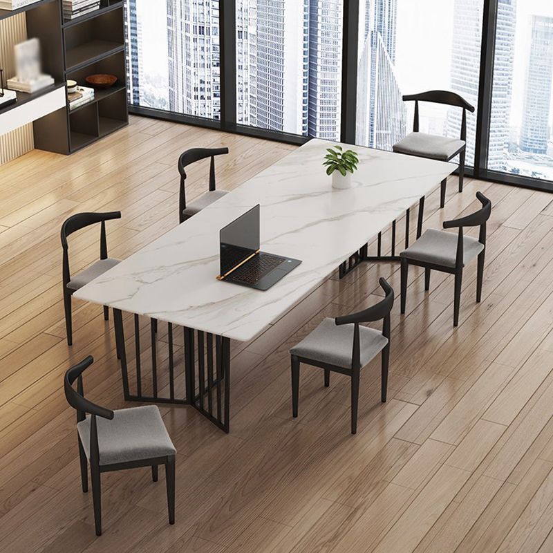 Home Office Writing Table Simplicity Curved Shaped Working Desk Clearhalo 'furn' 'furn_office_desk' 'Furniture' 'furniture_office_desk' 'Office Desks' 'Office Furniture' 'office_desk' 1200x1200_c6053bf9-74ad-4299-970b-626e5caf76be