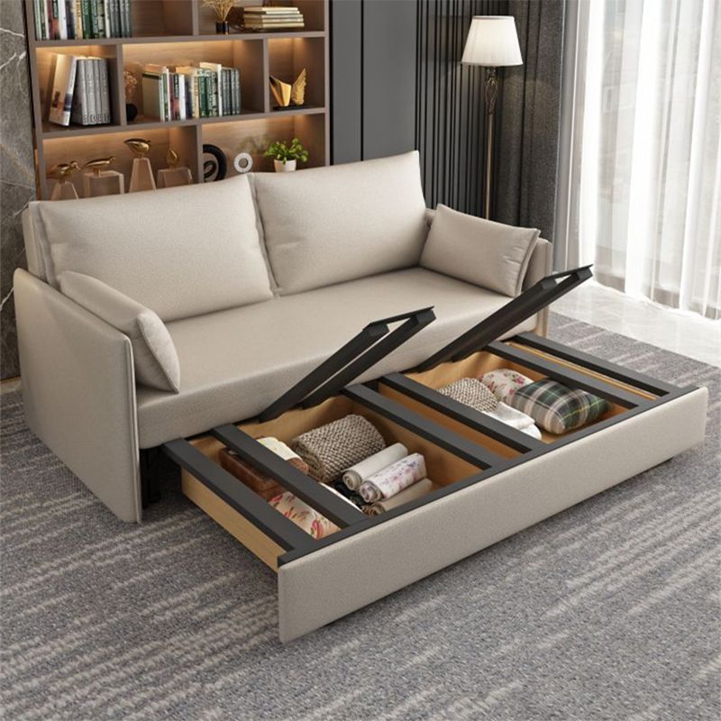 コンテンポラリーソファ布団ボンドレザー布団布団スリーパーソファが保管されています