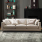 Creamy White Square Arm Contemporary Sofa with Loose Back with Multiple Cushions Clearhalo 'furn' 'furn_sofas' 'Furniture' 'furniture_sofas' 'kitchen' 'kitchen_sofas' 'Living Room Furniture' 'Sofa' 'sofas' 1200x1200_c608cd0d-77a4-455b-952b-349db82bc332
