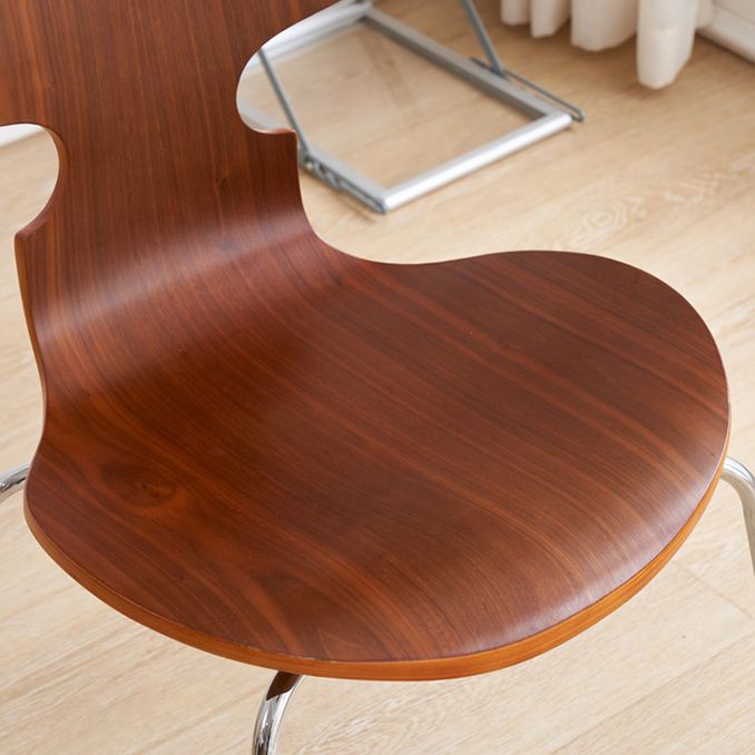 Contemporary Solid Wood Stackable Armless Dining Chair for Home Clearhalo 'Dining Chairs' 'Dining Tables & Seating' 'dining_chair' 'furn' 'furn_dining_chair' 'Furniture' 'Kitchen & Dining Furniture' 1200x1200_c6097324-8a9c-4a50-9f28-d2d4a2128eef