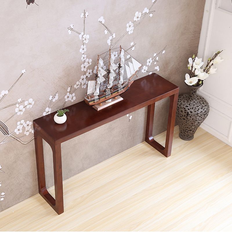 Console moderna della metà del secolo Tavolo da divano rettangolo di rettangolo