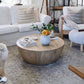 Distressed Wood Coffee Table Scandinavian 14.96" H 1 Single Cocktail Table