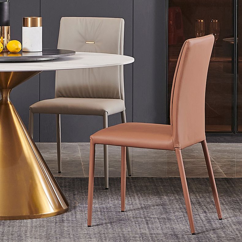 Glam Style Dining Round Table Sintered Stone Table with Turntable for Home Clearhalo 'Dining Tables & Seating' 'Dining Tables' 'dining_table' 'furn' 'furn_dining_table' 'Furniture' 'Kitchen & Dining Furniture' 1200x1200_c613ac0a-1087-4c12-8ca1-e9e4d02c1ba7