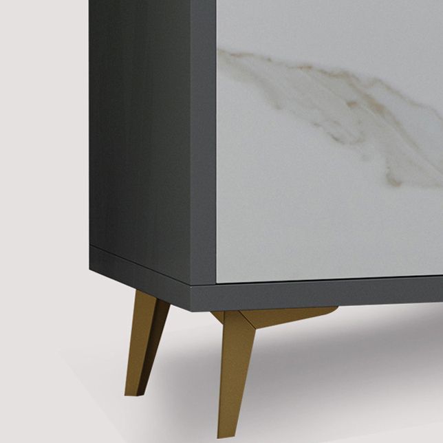 Sideboard Glam Sideboard in legno artificiale con porta per soggiorno