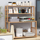 Contemporary Bamboo Bookcase 9-inch Wide Home Standard Bookshelf