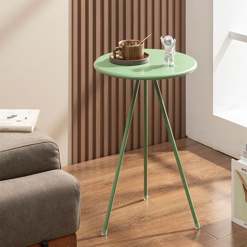 メタルホワイト/グリーン/ブラック/ゴールド3脚ベースデザインラウンドコーヒーテーブル