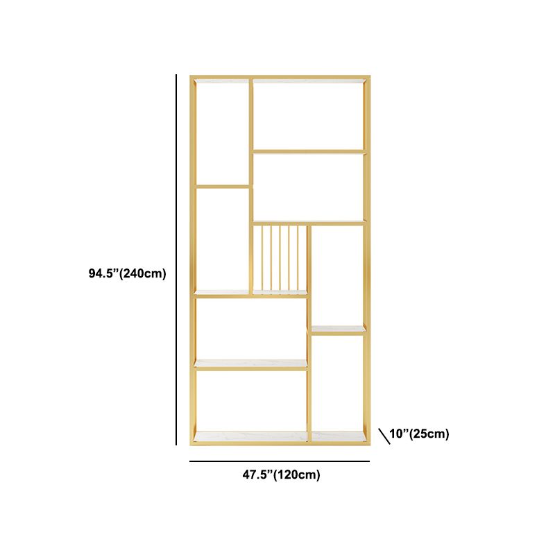 Open Metal and Wood Book Shelf Etagere Shelf Bookcase for Office Clearhalo 'Bookcases' 'furn' 'furn_bookcases' 'Furniture' 'Office Furniture' 1200x1200_c61aa44f-d27a-4765-8404-ecd9713c3172