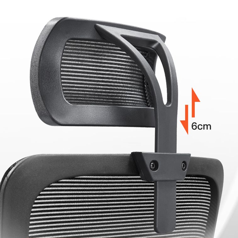 Modern verstelbare wapenstoel Mesh-back taakstoel voor kantoor