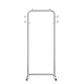 Modern Hall Stand Metal Hanging Rail y 4 ganchos repleto de casillas con castores