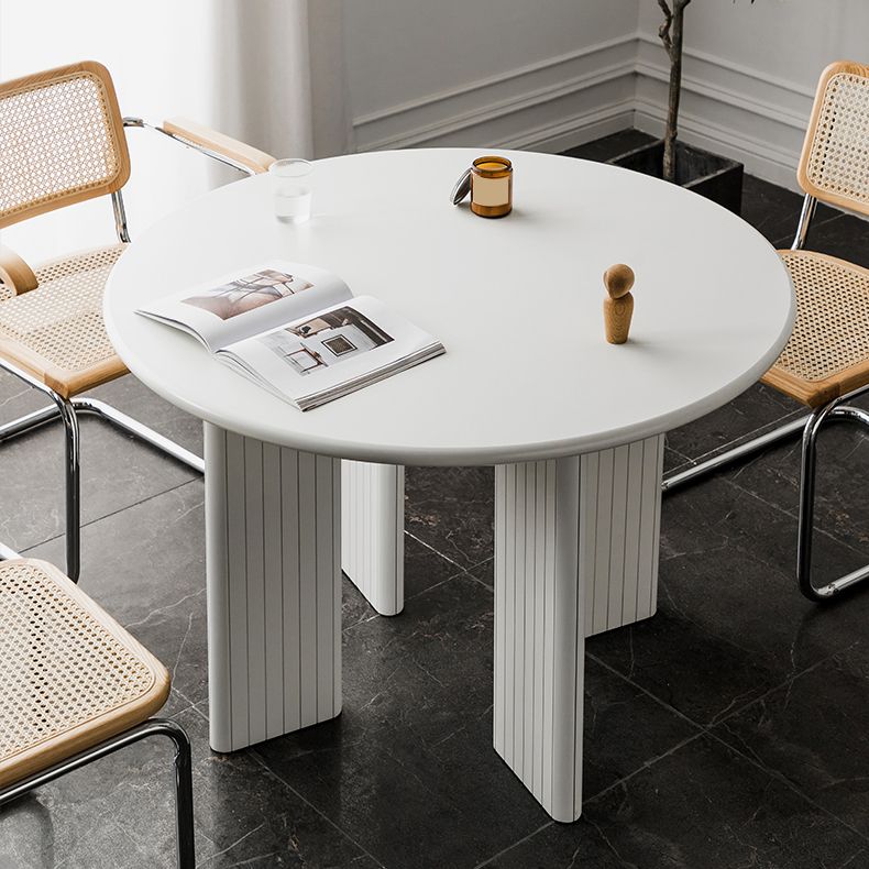 Rectangle Dining Table Engineer Wood Table in Yellow and White Clearhalo 'Dining Tables & Seating' 'Dining Tables' 'dining_table' 'furn' 'furn_dining_table' 'Furniture' 'Kitchen & Dining Furniture' 1200x1200_c61badb6-d42d-4980-8669-523f28ce15f1