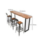 Pine Wood Bar Dining Table Modern Bar Table with Sled Base for Milk Tea Shop Clearhalo 'Bar Furniture' 'Bar Tables' 'bar_tables' 'furn' 'furn_bar_tables' 'Furniture' 'furniture_bar_tables' 'Kitchen & Dining Furniture' 1200x1200_c61baedc-51c5-4e94-aa97-845aa54a95c9
