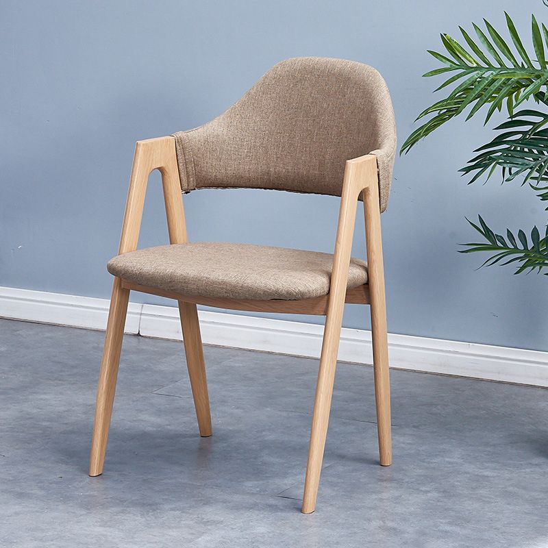 Glam Style Wooden Dining Arm Chair Matte Finish Dining Chair for Dinning Room Clearhalo ' kitchen&dining_furn' 'Dining Chairs' 'Dining Tables & Seating' 'dining_chair' 'furn' 'furn_dining_chair' 'Furniture' 'furniture_dining_chair' 'Kitchen & Dining Furniture' 'kitchen' 1200x1200_c61c4f09-99bf-4737-91f9-1460ab5fcabb