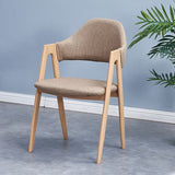 Glam Style Wooden Dining Arm Chair Matte Finish Dining Chair for Dinning Room Clearhalo ' kitchen&dining_furn' 'Dining Chairs' 'Dining Tables & Seating' 'dining_chair' 'furn' 'furn_dining_chair' 'Furniture' 'furniture_dining_chair' 'Kitchen & Dining Furniture' 'kitchen' 1200x1200_c61c4f09-99bf-4737-91f9-1460ab5fcabb