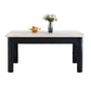 Contemporary Style Rectangle Marble Fixed Dinner Table with 4 Legs Clearhalo 'Dining Tables & Seating' 'Dining Tables' 'dining_table' 'furn' 'furn_dining_table' 'Furniture' 'Kitchen & Dining Furniture' 1200x1200_c620952d-ef11-431b-aad0-b52a04e745df