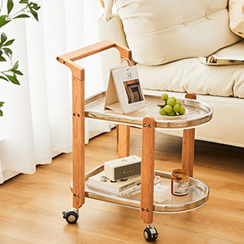 15" Wide Contemporary Corner Table Solid Wood Double Tier Accent Side Table Clearhalo 'Coffee & Accent Tables' 'End & Side Tables' 'end_side_tables' 'furn' 'furn_end_side_tables' 'Furniture' 'Living Room Furniture' 1200x1200_c620caa1-01b1-4fa9-a721-e946d6677088