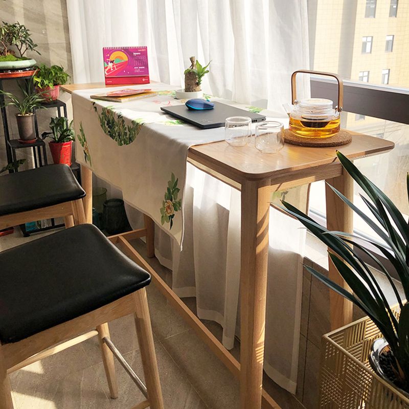 Tavolo da pub a barre in legno massiccio del rettangolo contemporaneo per soggiorno