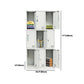 Contemporary Style Wardrobe White Metal Wardrobe Closet for Home Clearhalo 'Armoires & Wardrobes' 'armoires_wardrobes' 'Bedroom Furniture' 'furn' 'furn_armoires_wardrobes' 'Furniture' 1200x1200_c621b2b6-5921-4169-8ffc-e76324591efe