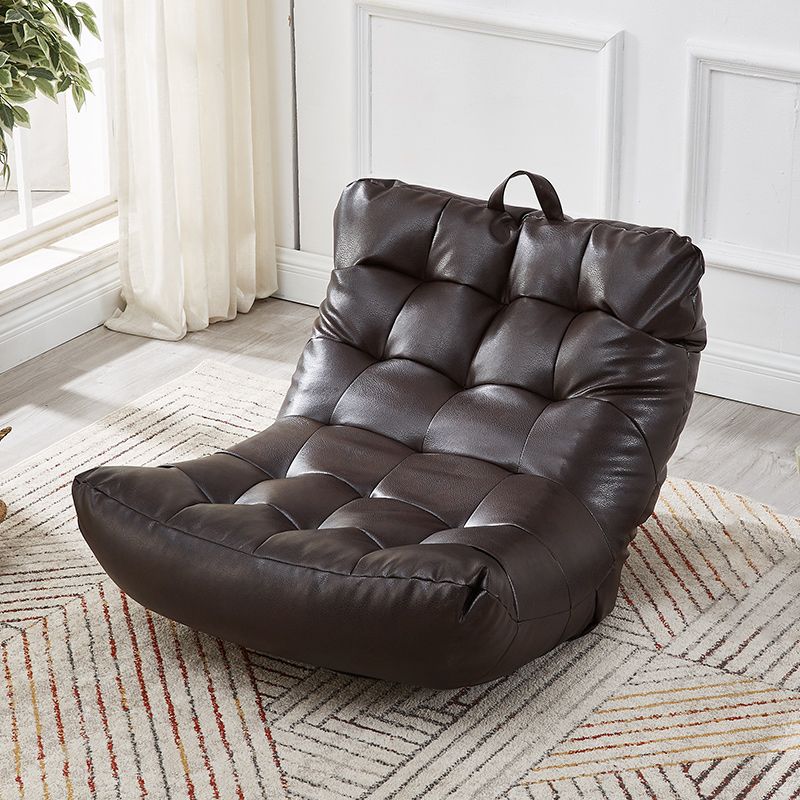 Sedia di divano singolo in stile scandinavo PU PETTA SENZA ARMS STRANDA